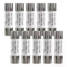 Fusibile antideflagrante per pannelli solari fotovoltaici, 10 pezzi, 1000 VDC, argento