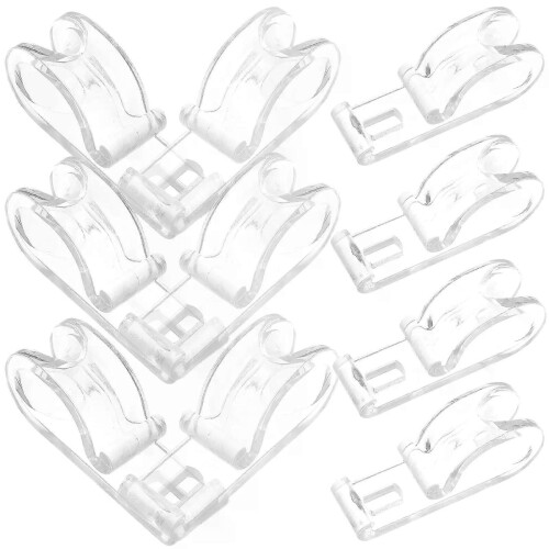 10 Pcs Bead Chain Blinds Roller Fixation Hooks Roman Accessories Vertical Fixing Clip Curtain Clips