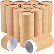 10 stuks 100 ml/35 oz Kraft-kartonnen tubes, ronde Kraft-papieren containers voor potloden, theeblik,