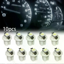 10 stuks 12V DC 6000K T5 B85D 5050 voor SMD witte auto LED dashboardlamp gloeilampen zonder elektronische