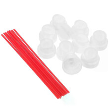 10 set Aerosolmunstycke Sprayburk Intubationsförlängningsrör för spruta Pvc Plast