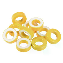10st 195x335x111mm Toroidkärna Ferritchokes Ring Järnpulver Induktor Ferritringar Gul Vit