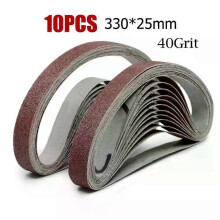 10 pezzi 25*330mm Nastro abrasivo Carta vetrata 40-1000Grit Bande abrasive Levigatrice per levigatura
