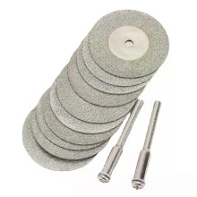 10 Stück 30 mm Diamant-Trennscheiben, abgeschnittenes Mini-Diamant-Sägeblatt mit 2 Stück Anschluss-3