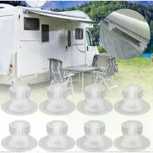 10 Stück Caravan Wohnmobil Organizer 45 mm/Sicherungshaken High-Grip Markise Saugnapf Befestigungspads