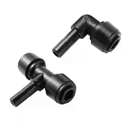 10st 635mm Svart RO Vattenkoppling 1/4 rak armbåge T-stycke POM ...