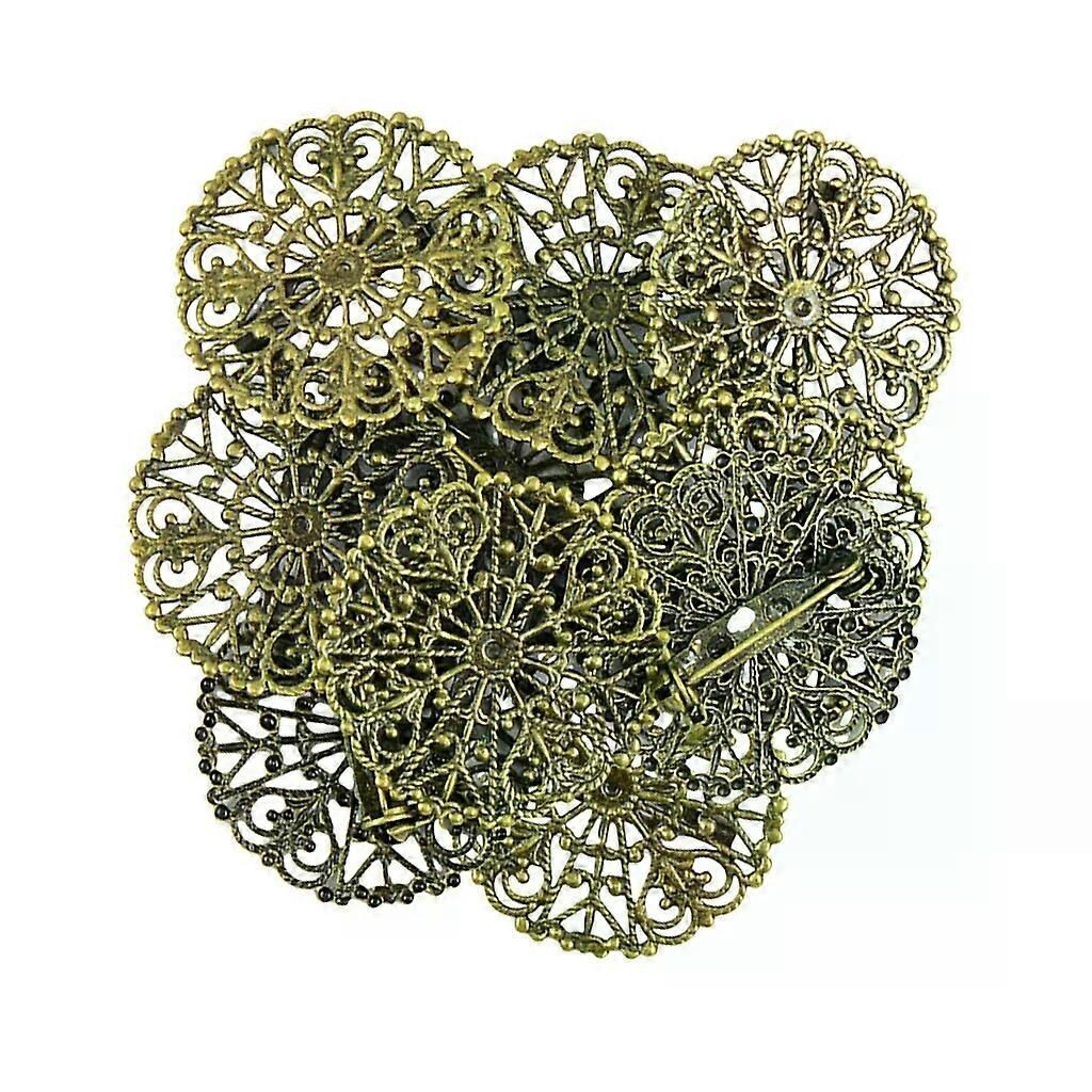 Broche Fleur Argent 800 Filigrane Vintage 6cm (Gebraucht) in Peseux für Broche Fleur Argent 800 Filigrane Vintage 6cm (Gebraucht) in Peseux für