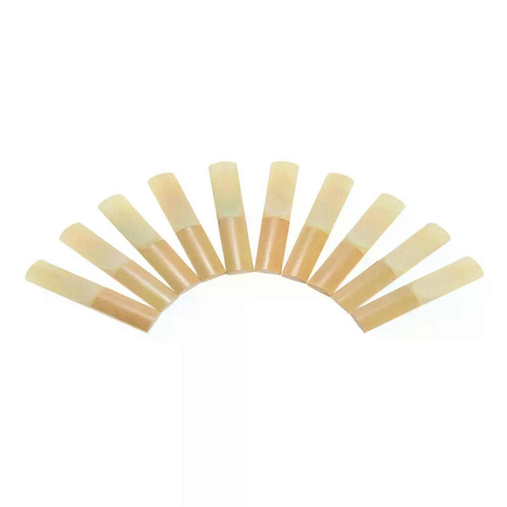 10pcs Bb Tenor Saxophone Sax Bamboo Reeds Strength 25 High Quality Bamboo Reeds For Bb Tenor Saxophone