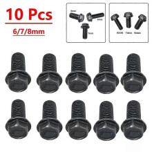 10 stücke M8/M7/M6 Sägeblatt Schrauben Linksgewinde Hex Flansch Für Schneiden Maschine Power Werkzeuge
