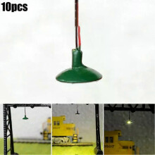 10 stuks miniatuur wandlantaarnpaal straatverlichting modelspoor treinlamp led plafondverlichting geschikt