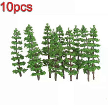 10 stuks modelbomen creëren een ideale treinspoorbaan 1:100-1:150 PineTrees Model 1:100-1:150