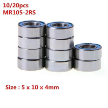 10 PIÈCES MR105-2RS ABEC-5 5X10X4 Mm Mini Kogellagers 100% Nouvelle Et Haute Qualité MR105-2RS Kogellager