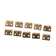10 pezzi Mini cerniere placcate in ottone Piccole cerniere decorative per porte di armadietti di gioielli