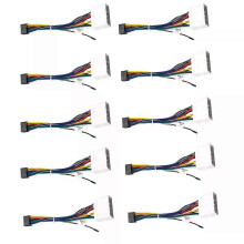 10 stuks autoradio 16-pins kabelboomadapter voor Ssangyong Chevrolet bougiekabelplugkop