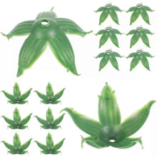 120 receptáculos de plástico para flores artificiales, sépalos falsos, suministros de bricolaje para