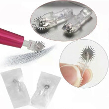 10 st semipermanent makeup tandade nålar Ögonbrynstatuering Gear pin Diameter 63 / 93 mm för 3D-broderi
