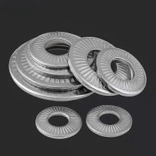 Rondelle metalliche in acciaio inossidabile, 10 pezzi, rondelle elastiche dentellate, rondelle di sicurezza