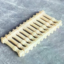 12 pezzi fai da te fusi balaustre in legno casa delle bambole in miniatura scala 1/12 ringhiera delle