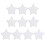 10pcs Transparent Pentacle Cases Candy Storage Boxes Refillable Goody Holder Creative Gift Container 1