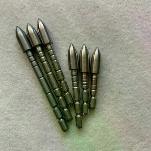 12 piezas de punta de bala de acero inoxidable para eje de flecha de diámetro interior de 42 mm, punta