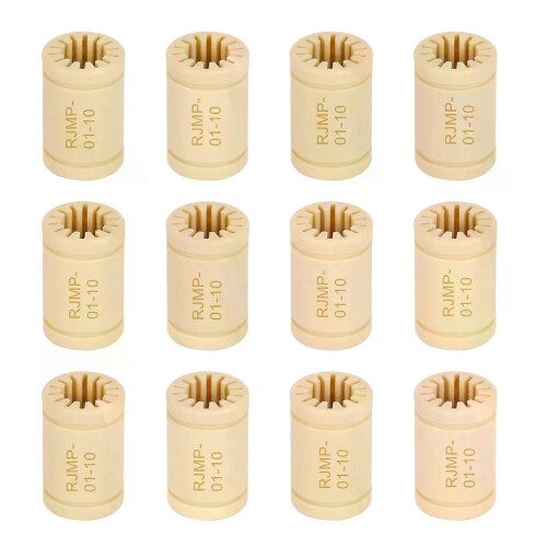 12Pcs/Lot LM10UU Solid Polymer Bearing 10MM Linear Bearings10X19X29MM For Machine sliding 3D Printer