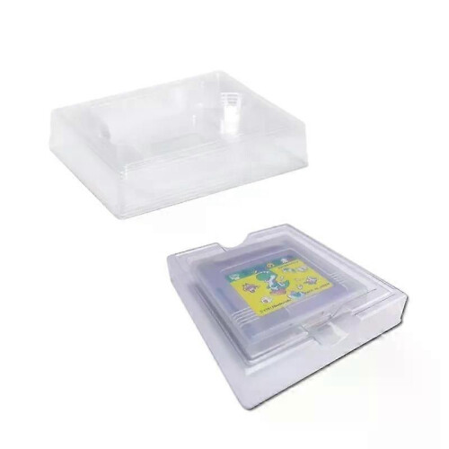 Vassoio interno in plastica trasparente da 10 pezzi per Nintendo Game Boy (colorato), completo di giochi,