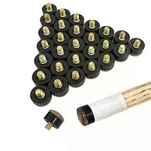 10Pcs/Pack 10/11/12/13mm Billiard Replacement Set Pool Cue Tips Pool Billiard Cue Stick Ferrules Screw-On