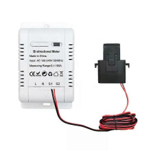 150A Tuya Smart Bidirectionele Wifi Energiemeter met CT-klem Zonne-PV Tweerichtings-APP Elektriciteitsverbruik
