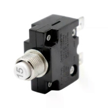 Interruttore automatico ripristinabile con pulsante da 12 V-24 V con 2 terminali rapidi, fusibili di