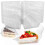 150 unidades de recipientes para rebanadas de pastel, caja triangular transparente para postres, caja 1