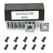 Inserts de coupe de rechange en carbure de tungstène carrés droits de 15 mm, couteaux 15 x 15 x 25 mm