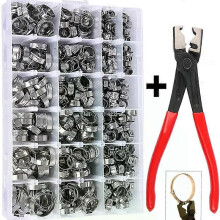 130/80/45 pezzi in acciaio inossidabile, fascette stringitubo a vite senza fine, fascette stringitubo