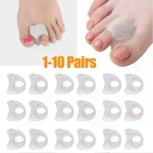 1-10Pairs Toe Separator Einlegesohlen Ring Trennung Hallux Valgus Korrektur Pad Fußpflege Orthopädische