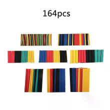 Kit di tubi assortiti da 164 pezzi, tubi di collegamento, colla per cavi, strumento termoretraibile