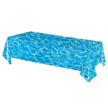 137x274cm Oceaan Thema Feest Tafelkleed Zomer Strand Water Ripple Watergolf Tafelkleed Strand Zwembad
