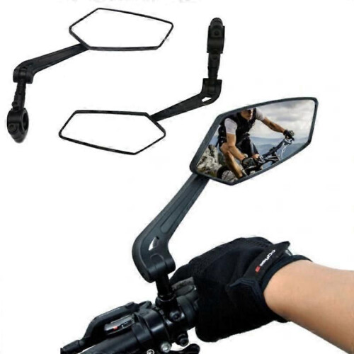 Fiets Achteruitkijkspiegel, Fietsspiegels Verstelbare 360 Graden Rotatie Review Achteruitkijkspiegel voor 22.2mm Racefiets Mountainbike Links Rechts Stuur (Links