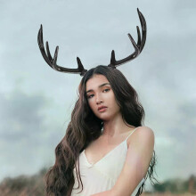 1 Pari Creative Cosplay Antler -koristeellinen Deer Horn Prop Halloween -tarvike