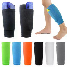 1 paio di parastinchi da calcio sportivi, manicotto, calzino, supporto per gamba, manicotto a compressione