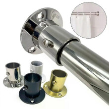 1 pezzo 19 mm-32 mm in acciaio inossidabile appendiabiti porta asta aletta flangia abbigliamento armadio