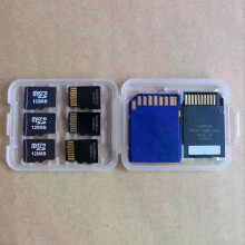1PC Beschermhoes Micro Box voor SD SDHC TF MS Geheugenkaart Opbergdoos Tas Plastic Dozen Transparant