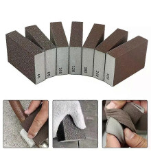 1 ST Slipande svampblock Korn 60 80 100 120 180 240 320 Väggslipande svamp Sandblock Sandpapper polerat