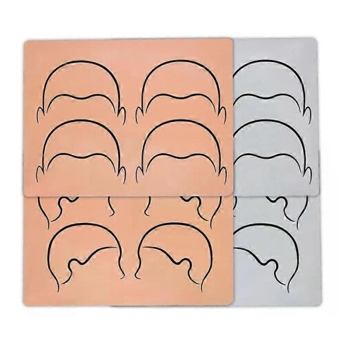 1pc Soft Silicone Scalp Micropigmentation Tattoo Practice Skin Microblading Hairline Design Training