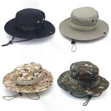 1 stuk camouflage hoed voor buiten, grote overhang, schaduw, vissershoed, Amerikaanse casual, ademende