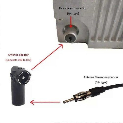 1PC Universele Nieuwe Auto Radio Stereo Antenne Adapter Antenne Connector DIN naar ISO Plastic Shell