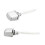 1pc Universal Toilet Flush Lever Switch Button Side Front Tank Replacement Push Button ABS Chrome Bathroom 1