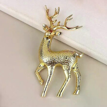 1 stuk kerst eland plastic gouden taarttopper dessertdecoratie vrolijk kerstfeest nieuwjaar huisdecoratie