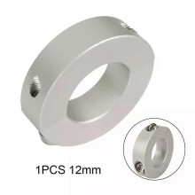 1 st klämkrage dubbelsplit 12 mm till 38 mm inre diameter ringaxelkrage med skruvjusteringsskaft