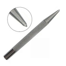 1PC Centerpons Antislip Handvat Taps Toelopende Ponspunt Ponszoeker Beitelpons Handgereedschap Voor
