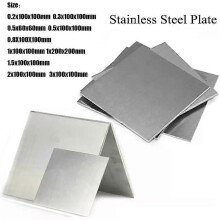 1 pz 304 piastra quadrata in acciaio inox lucidata lamiera spessa sottile spessore 1 mm 15 mm 2 mm 3
