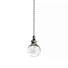 1 kpl Crystal Bubble Ball kattoon ripustettava auringonsieppaaja hopeaketjulla valojohdon tuulettimen